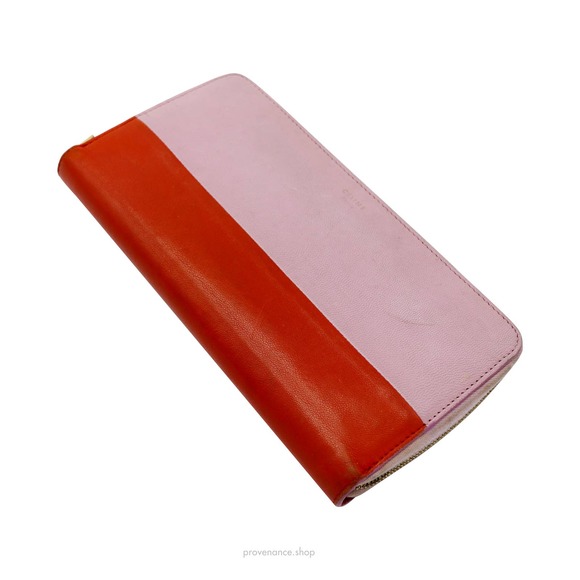🔴 Celine Multifunction Zip Wallet - Pink/Papaya - Picture 4 of 8